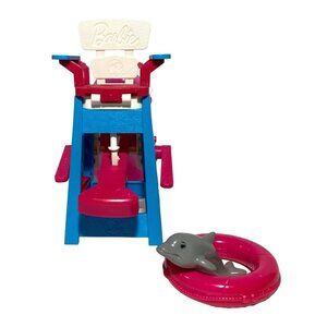 Barbie I Can Be A Lifeguard Chair Dolphin Life Preserver Replacements V7124 2011